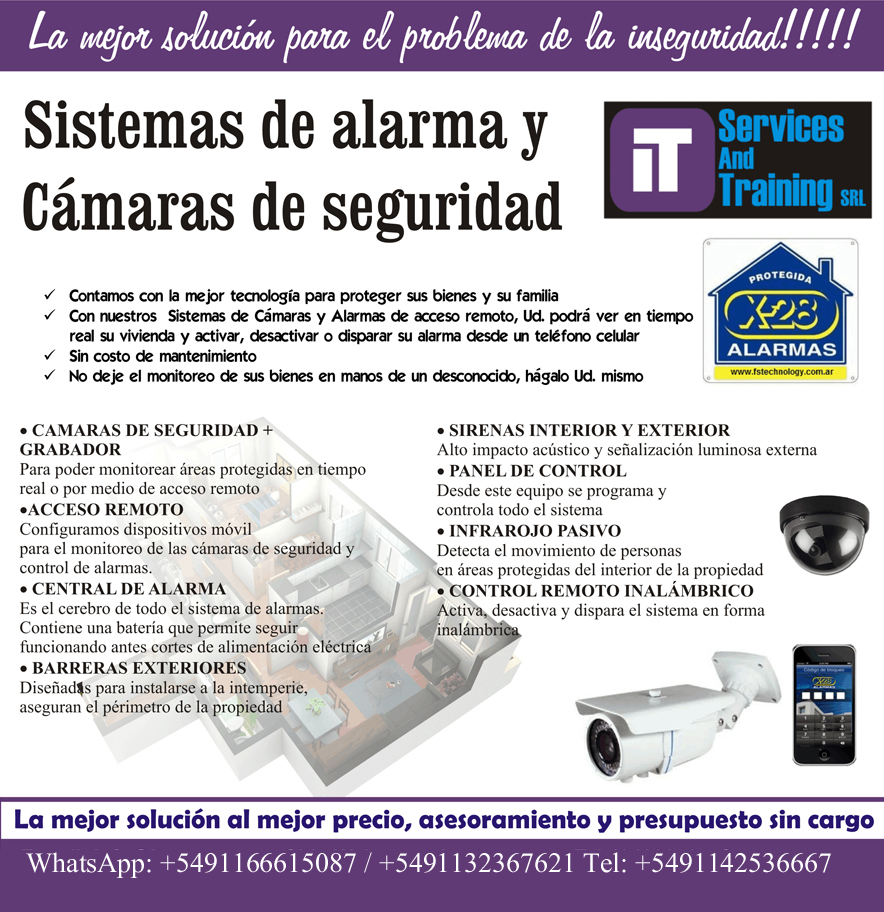 Cámaras de Seguridad - Cámaras IP - CCTV - Alarmas y Control de Accesos